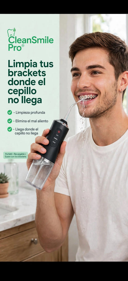 irrigador Bucal  CLEANSMILE Pro®  - Especial para Brackets - Pack 8 Boquillas